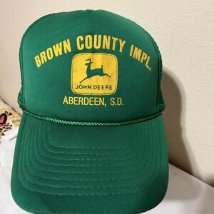Vintage 70s 80s John Deere snapback Trucker cap